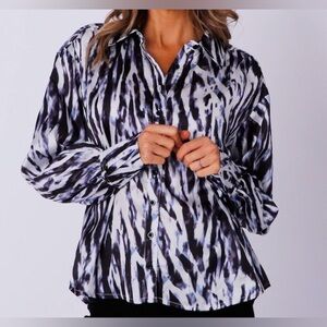 NWT Animal Print Blouse